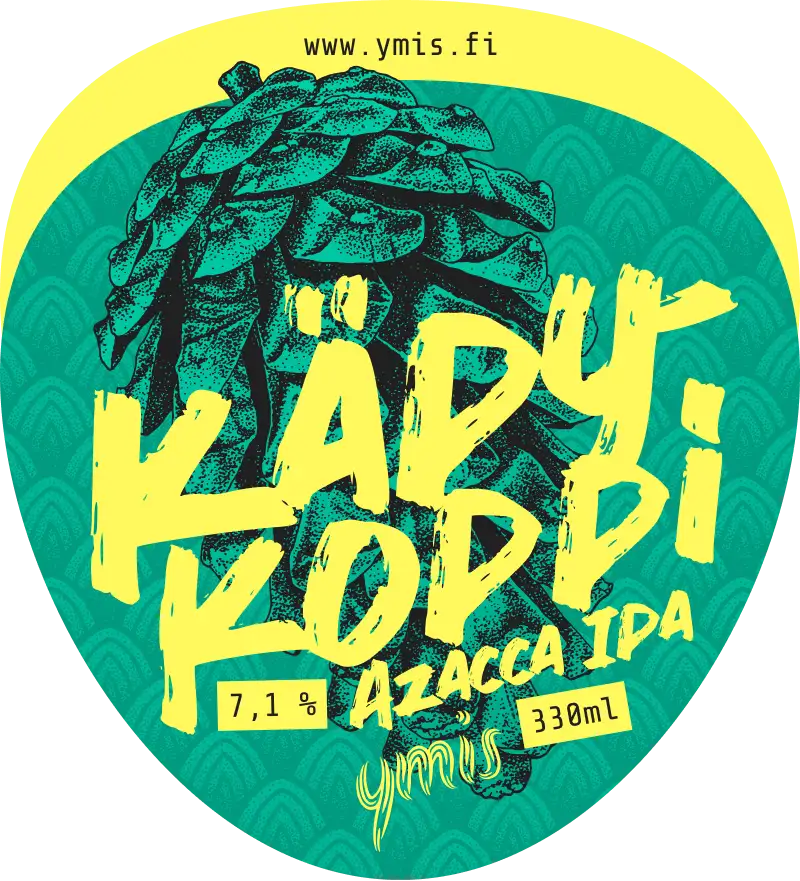 YMIS Käpykoppi Azacca IPA -etiketti